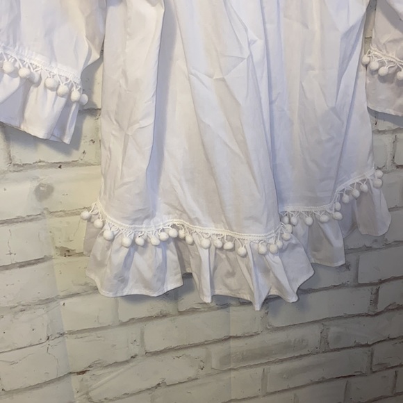 NEW Grand & Greene cotton pom pom blouse - Picture 3 of 5